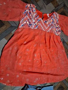 Girls Ethnic Top &amp; Palazzo Set