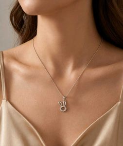 Cute Bunny Pendant Necklace