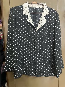 Chic Polka Dot Blazer - Timeless Style