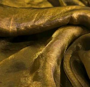 Shimmering chiffon fendi satin Fabric