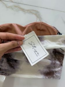 xs Strapless Tie-Dye Ruched Tube Top