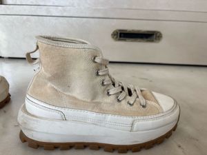 Chunky Sole Cream &amp; White shoes