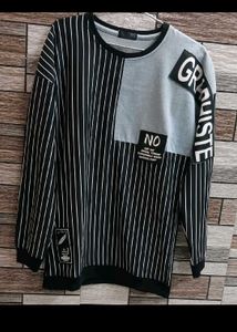 Men's Striped Graphic Long Sleeve T-Shirt