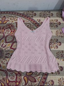 Chic Pink Knit Cami
