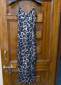 Leopard Print Spaghetti Strap Dress