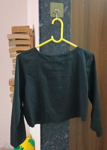 Black Crop Top Jacket
