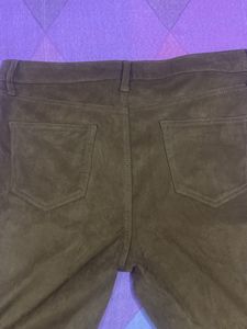 Dark Mustard  Skinny Velvet Pants