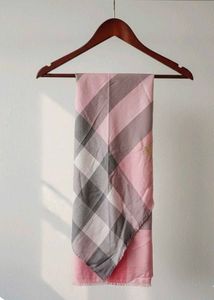Aunthetic Burberry Scarf - Pink Checkered
