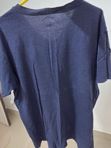 Men's Blue V-Neck T-Shirt