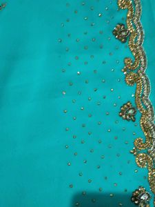 Vintage Saree with Gold Embellishments