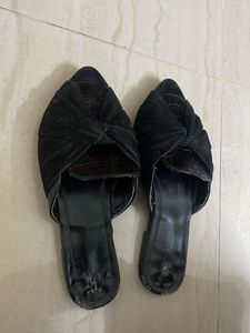 ASOS Black Knotted Mules