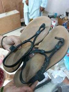 Black Flat Sandals