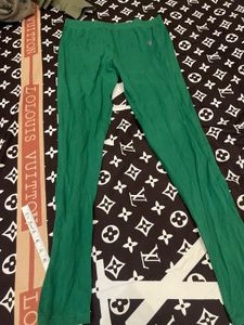 Green Casual Bottoms