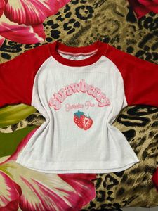 Cute Strawberry &amp; Retro Pink tee