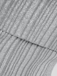 Sparkly Ribbed Bandeau Top