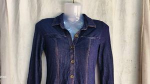 Classic Blue Denim Shirt Dress