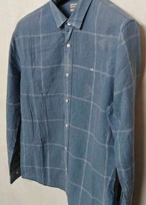 Calvin Klein Blue Plaid Shirt
