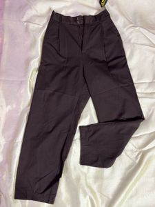 Brown Pleated Trousers