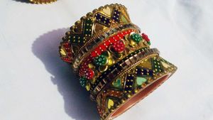 Multicolour Colorful Indian Bangles Set