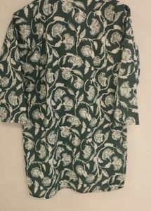 Green Floral Print Co Ord Set