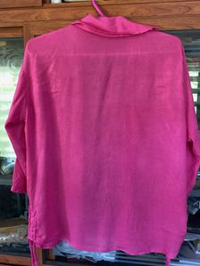 Vibrant Pink Button-Up Shirt