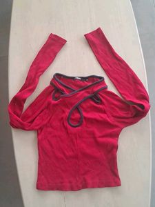 Cherry red baddie top