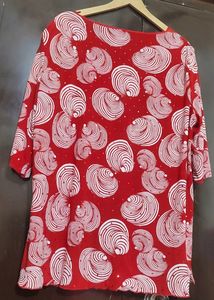 Red 🔴 White Top For Girl Or Woman 46 Bust