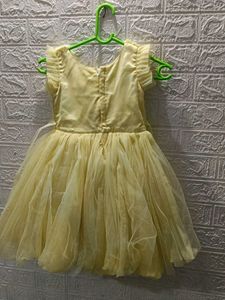 Cute Yellow Girls' Dress