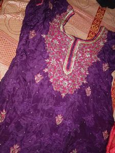 Designer Purple Kurta