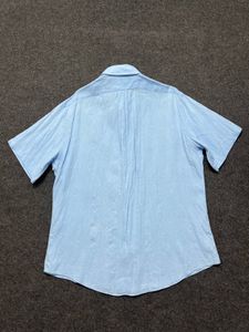 Light Blue Short Sleeve Button-Up Shirt