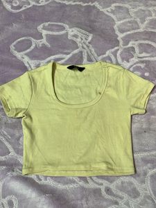 Cute Yellow Crop Top