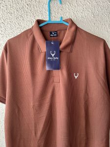 Allen Solly Men's Brown Polo T-Shirt newwdtag