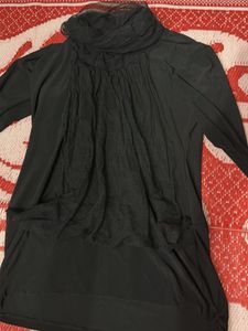 Black top with front net design