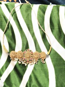 Elegant Gold Plated Kundan Necklace