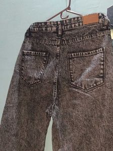 Acid Wash Wide Leg Jeans