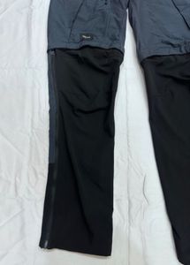 Men Zip-Off Dry Fit Durable Trekking Pants Grey Bl