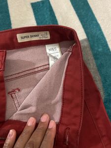 Maroon Skinny Jean Only Worn Once