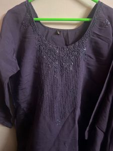 Elegant Purple Kurta Set with Dupatta