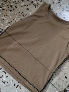 Sleeveless Ribbed Tank Top