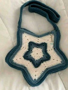 Handmade Crochet Star Bag