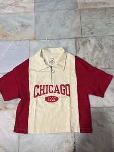 Chicago 1997 Cropped Polo Shirt