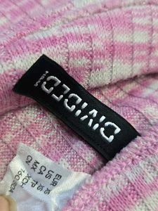 Pink Ribbed Crop Top