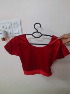 Red Velvet Blouse