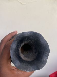 Vintage Brass Vase with Engraving