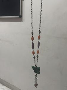 Green Butterfly Pendant Necklace