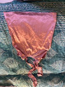 Chic Metallic Crop Top