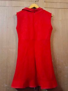 Retro Red Sleeveless Dress
