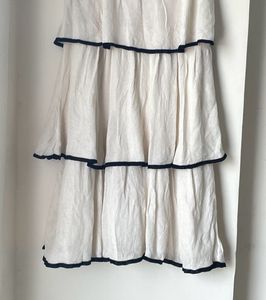 Zara Chic Tiered White Dress