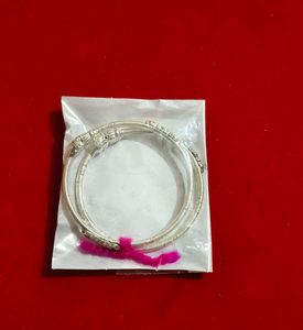Baby bangles pure silver