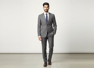 Gray Blazer - Classic Style